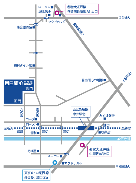 最寄り駅からの地図